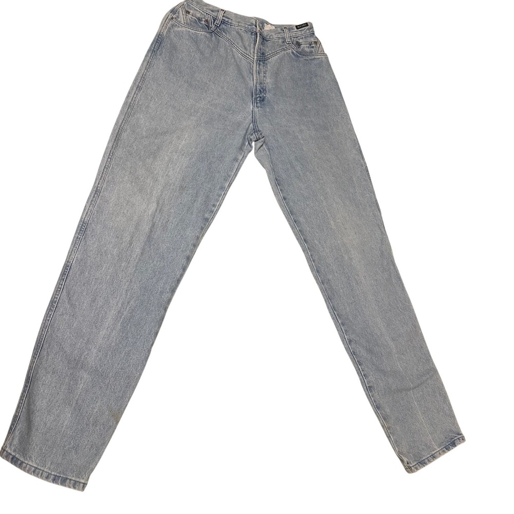 Vtg Rockies Bareback Jeans High Rise Womens 15/16 x 36 Long Western Blue Denim